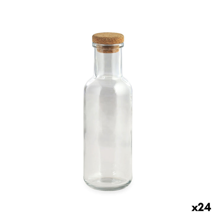 Glasflaske La Mediterránea Gennemsigtig Glas 1 L (24 enheder)