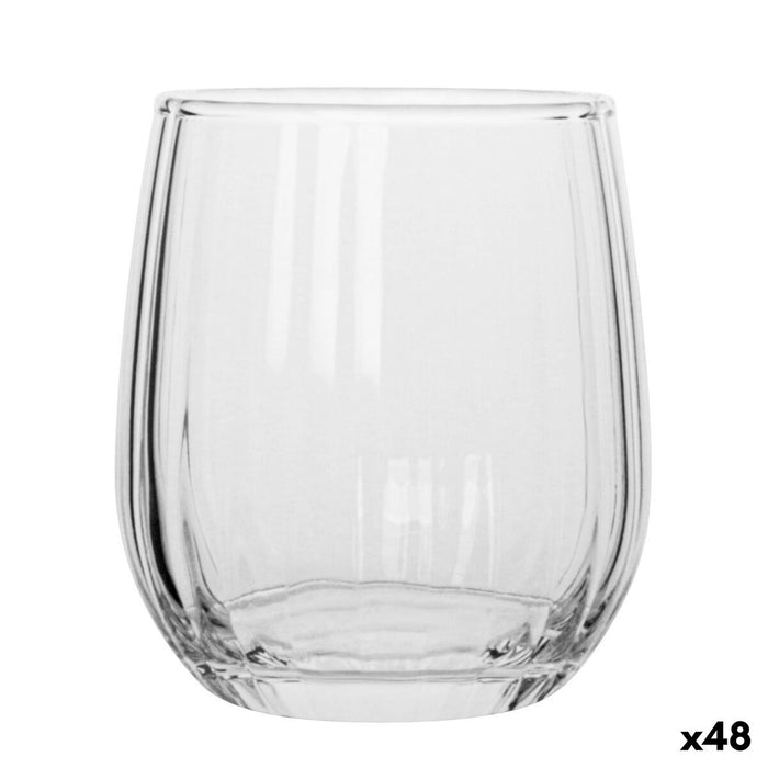 Glas La Mediterránea Nalon optic Gennemsigtig Glas 360 ml (48 enheder)