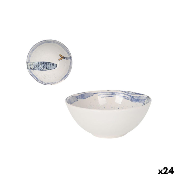 Skål La Mediterránea Peixe 2.0 Multifarvet Keramik (24 enheder)
