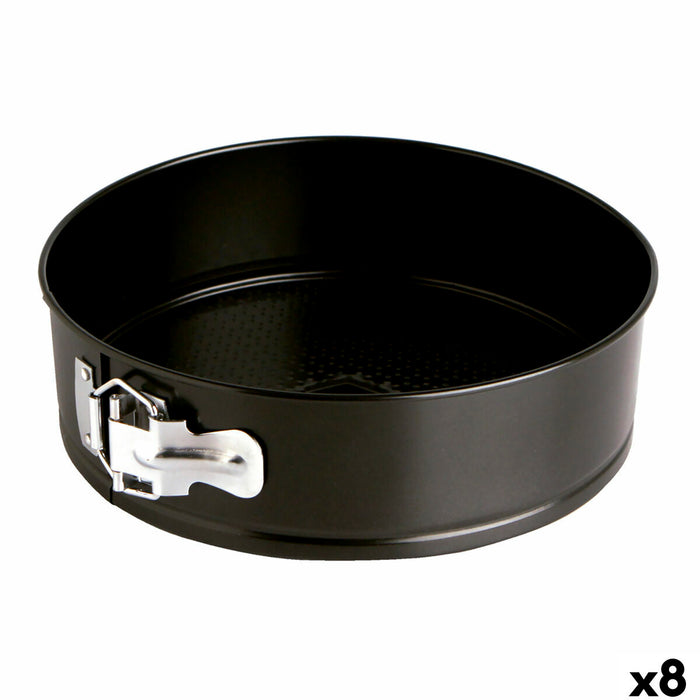 Bageform til bagværk Quid Sweet Grey Sort Metal 24 x 6,8 cm (8 enheder)
