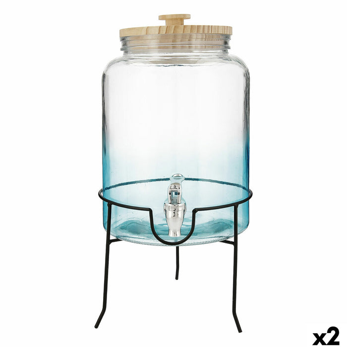 Drinksdispenser Quid Viba Multifarvet Glas 7,5 L (2 enheder)