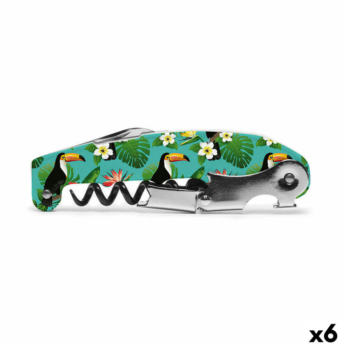 Proptrækker Koala Bodega Metal 10,7 x 1,4 x 3,3 cm Multifarvet (6 enheder)