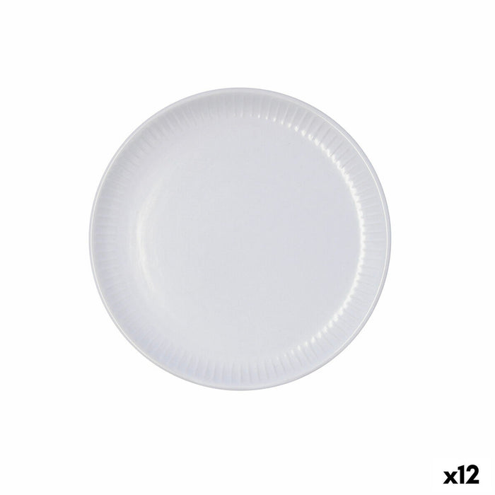 Desserttallerken Bidasoa Moana Grå Keramik Ø 21,5 cm (12 enheder)