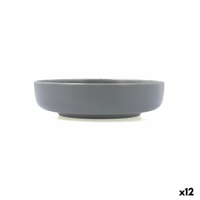 Dyb tallerken Quid Duna Grå Keramik 18,5 x 5,3 cm (12 enheder)