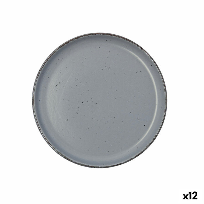 Desserttallerken Quid Duna Grå Keramik 20 x 2,5 cm (12 enheder)