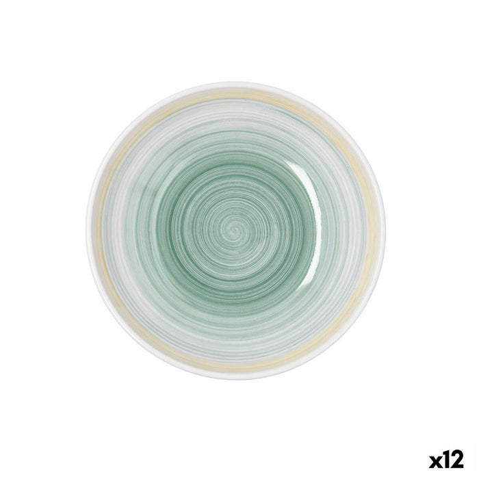 Dyb tallerken Quid Velvet Gul Keramik Ø 21,5 cm (12 enheder)