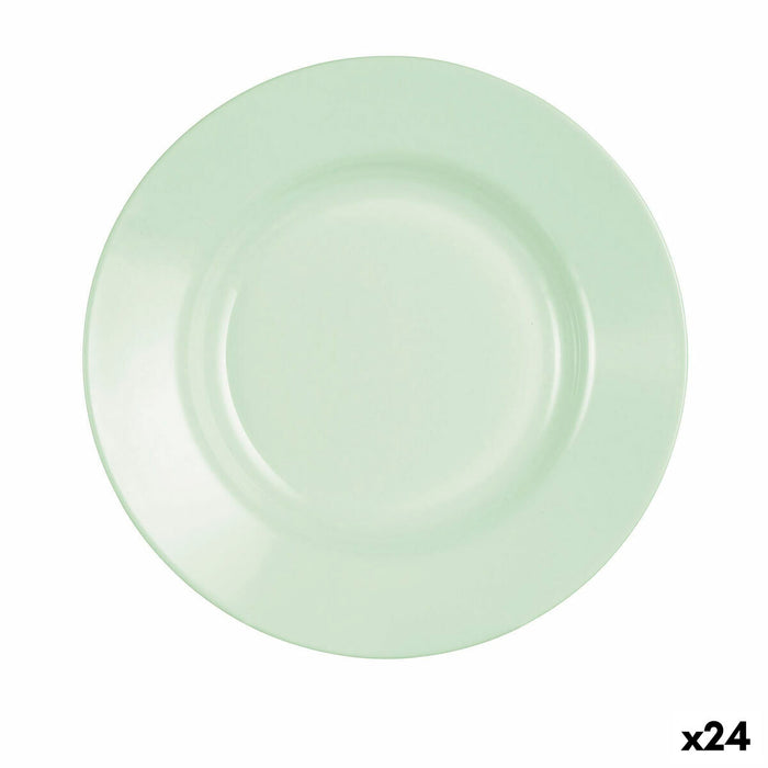 Dyb tallerken Luminarc Plumi Paradise Ver Grøn Glas Ø 22 cm (24 enheder)