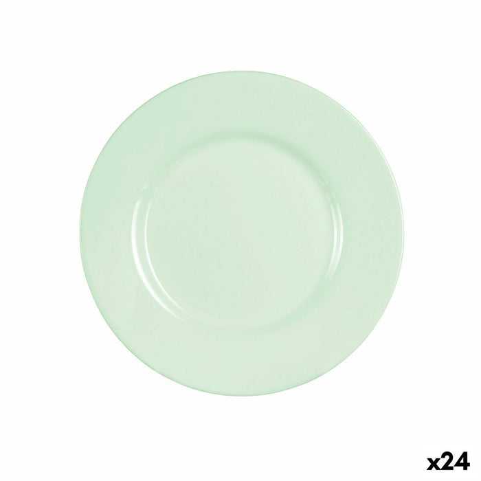 Desserttallerken Luminarc Plumi Paradise Grøn Glas Ø 19 cm (24 enheder)