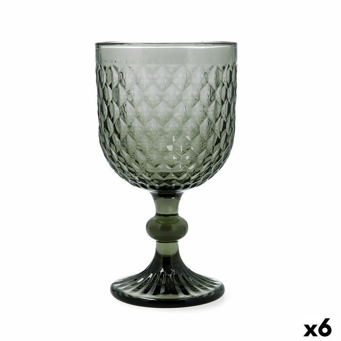 Vinglas Bidasoa Elite Grå Glas 350 ml (6 enheder)