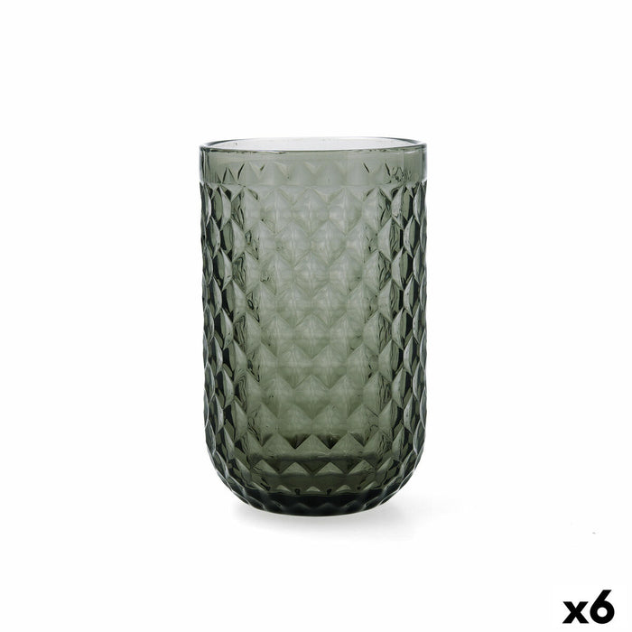 Vandglas Bidasoa Elite Grå Glas 400 ml (6 enheder)