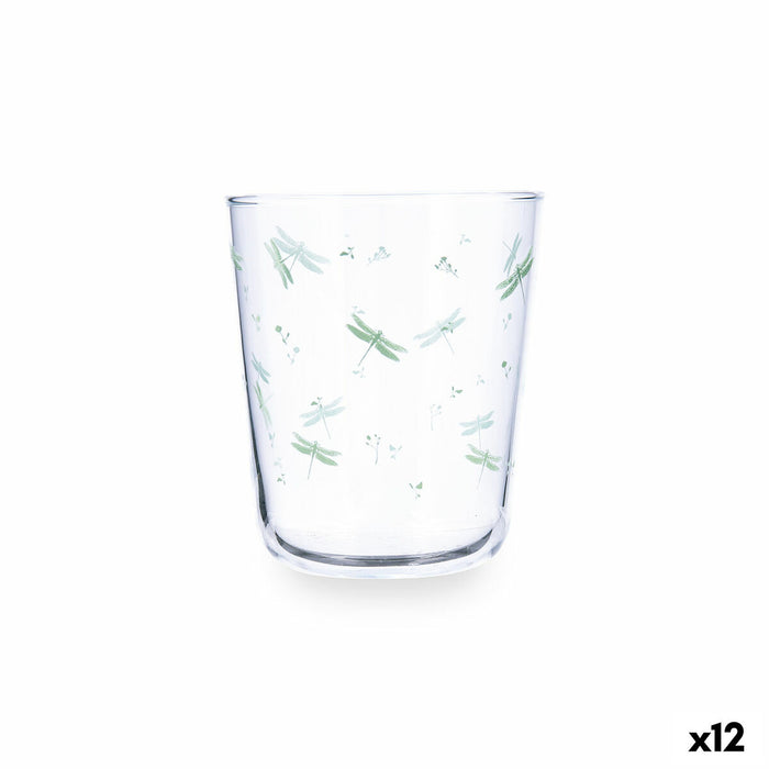 Vandglas Quid Velvet Grøn Glas 310 ml (12 enheder)