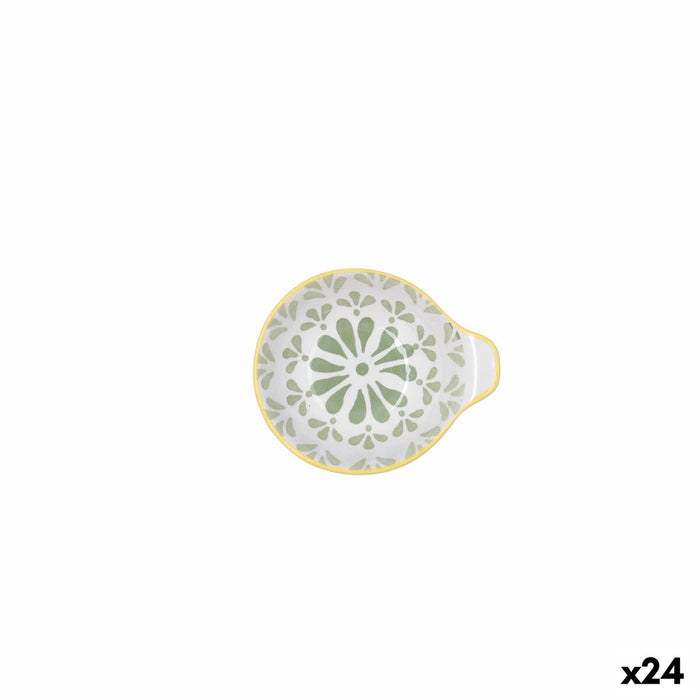 Snackskål Quid Velvet Grøn Keramik 11,5 x 10 x 3,8 cm (24 enheder)
