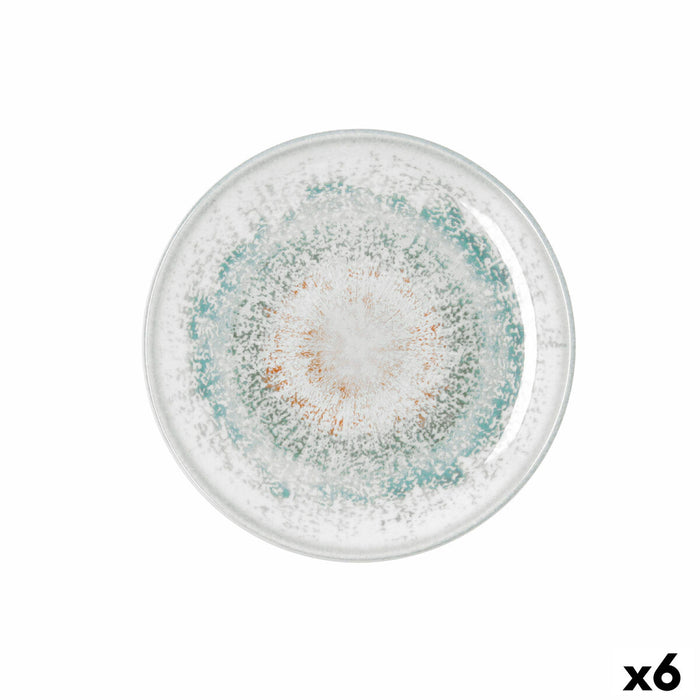 Desserttallerken Bidasoa Kai Hydrozero Hvid Keramik Ø 21 cm (6 enheder)