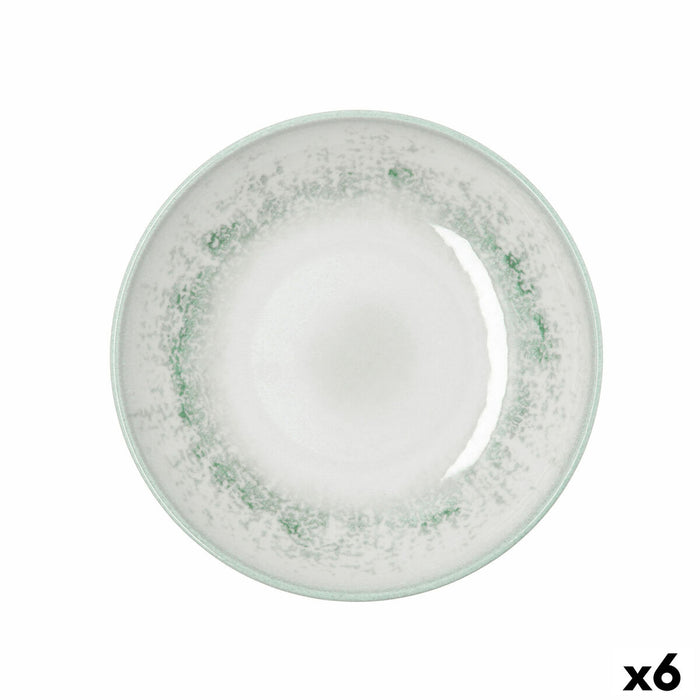 Dyb tallerken Bidasoa Kai Hydrozero Hvid Keramik Ø 23 cm (6 enheder)