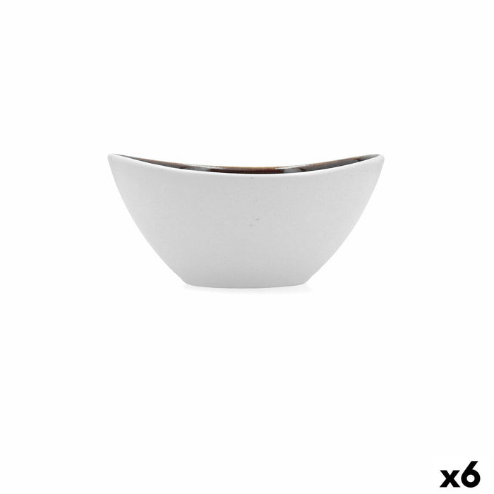 Snackskål Bidasoa Elite Brun Keramik 16,5 x 14 x 7,7 cm (6 enheder)