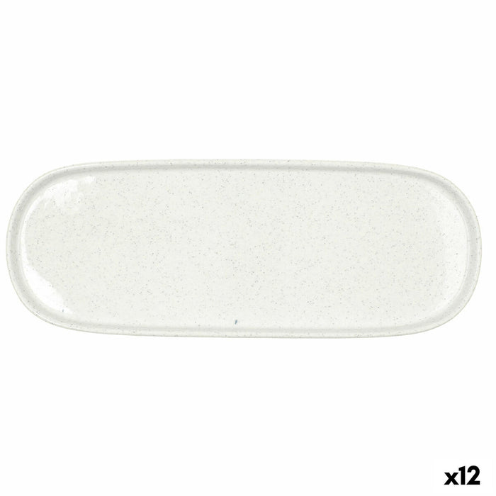 Snack bakke Bidasoa Elite Hvid 30,7 x 11,6 x 2 cm (12 enheder)