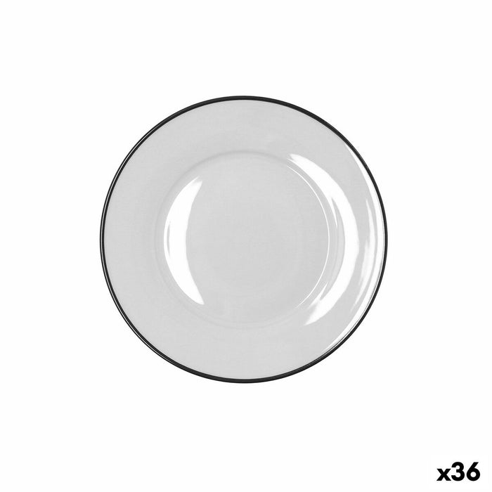 Desserttallerken Bidasoa Glacial Filo Hvid Keramik Ø 19 cm (36 Enheder)