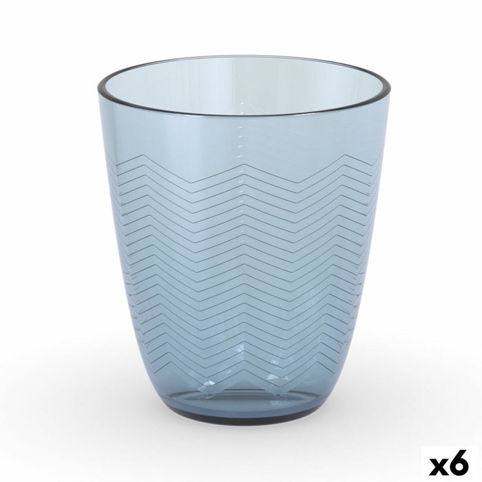 Vandglas Luminarc Concepto Blå Glas 310 ml (6 enheder)