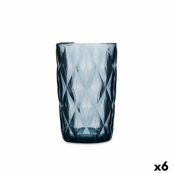 Glas Quid Maia Blå Glas 400 ml (6 enheder)