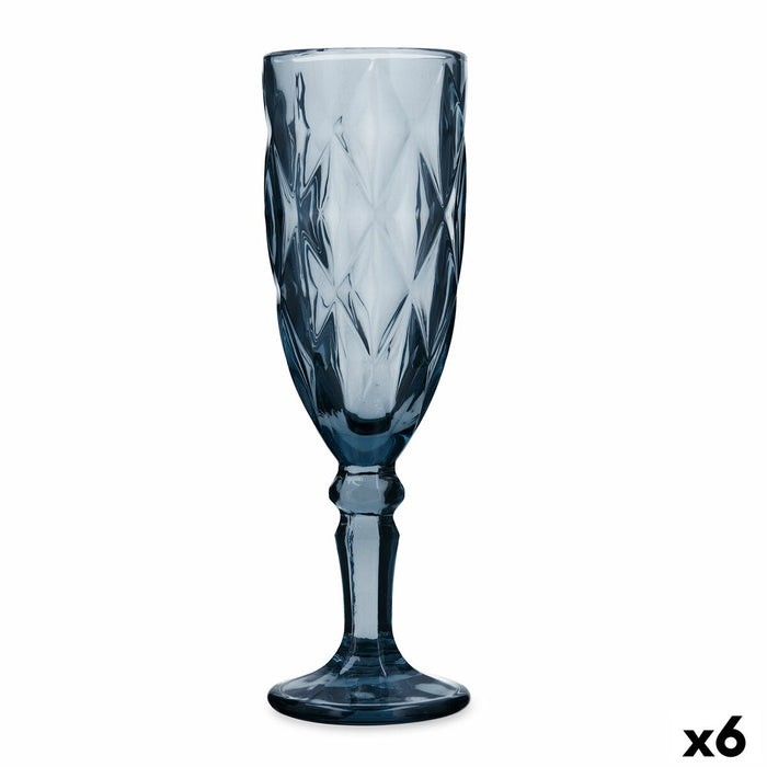 Champagneglas Quid Maia Blå Glas 165 ml (6 enheder)