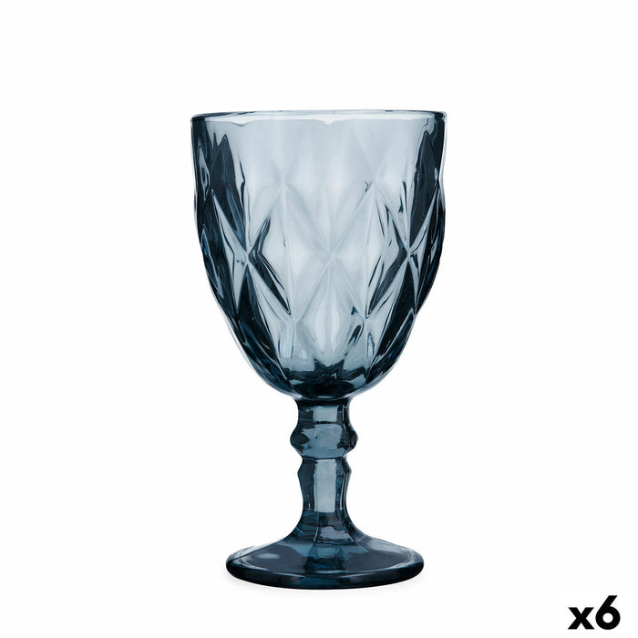 Vinglas Quid Maia Blå Glas 340 ml (6 enheder)