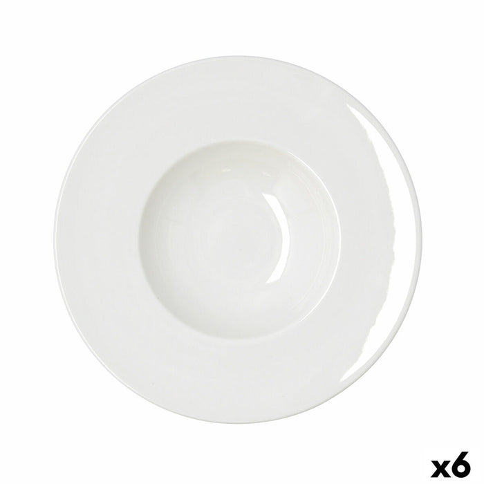 Pastaskål Bidasoa Serenity Hydrozero Hvid Keramik Ø 26 cm (6 enheder)