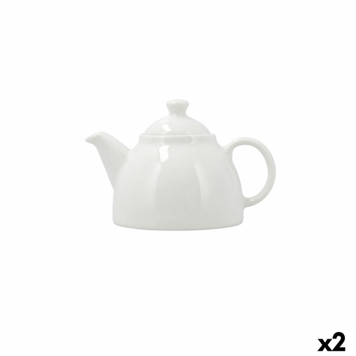 Tekande Bidasoa Serenity Hydrozero Hvid Keramik 630 ml (2 enheder)
