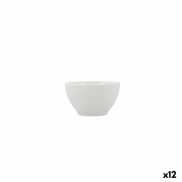Snackskål Bidasoa Serenity Hydrozero Hvid Keramik (12 enheder)
