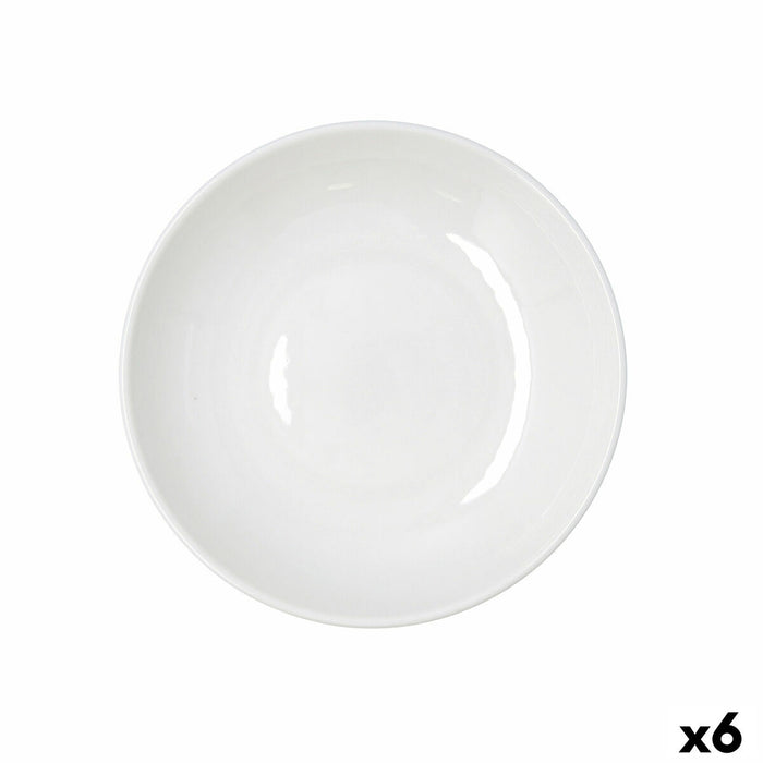 Dyb tallerken Bidasoa Harmony Hydrozero Hvid Keramik Ø 23 cm (6 enheder)