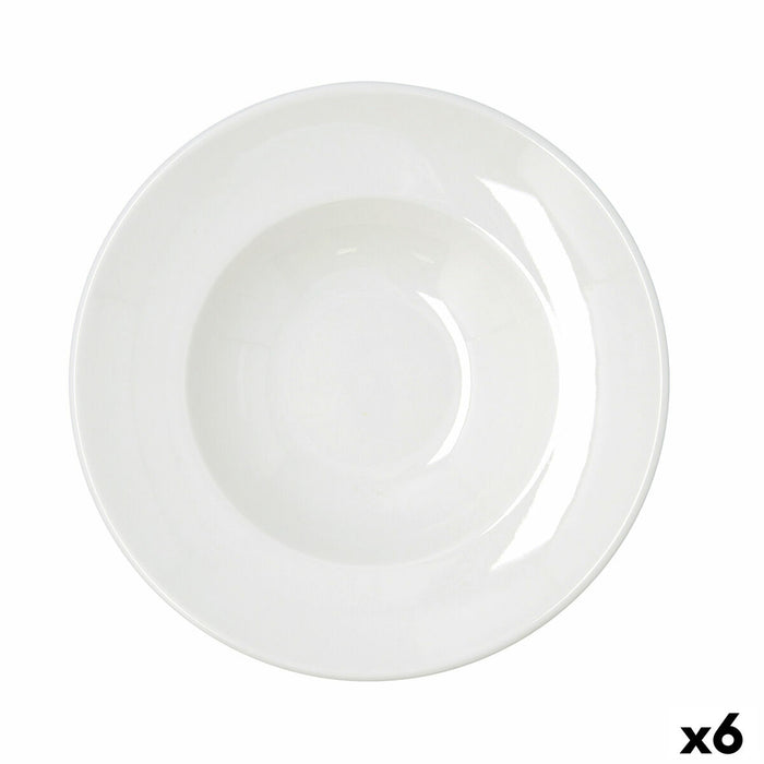 Pastaskål Bidasoa Harmony Hydrozero Hvid Keramik Ø 27 cm (6 enheder)