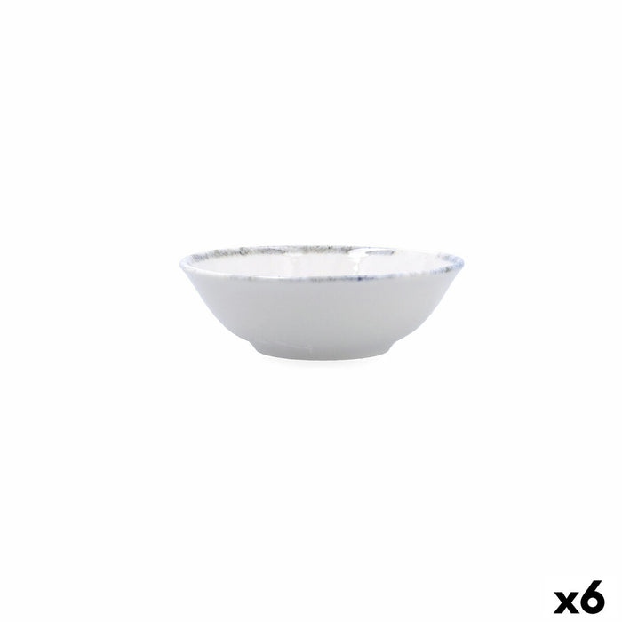 Snackskål Bidasoa Polaris Hydrozero Beige Keramik (6 enheder)
