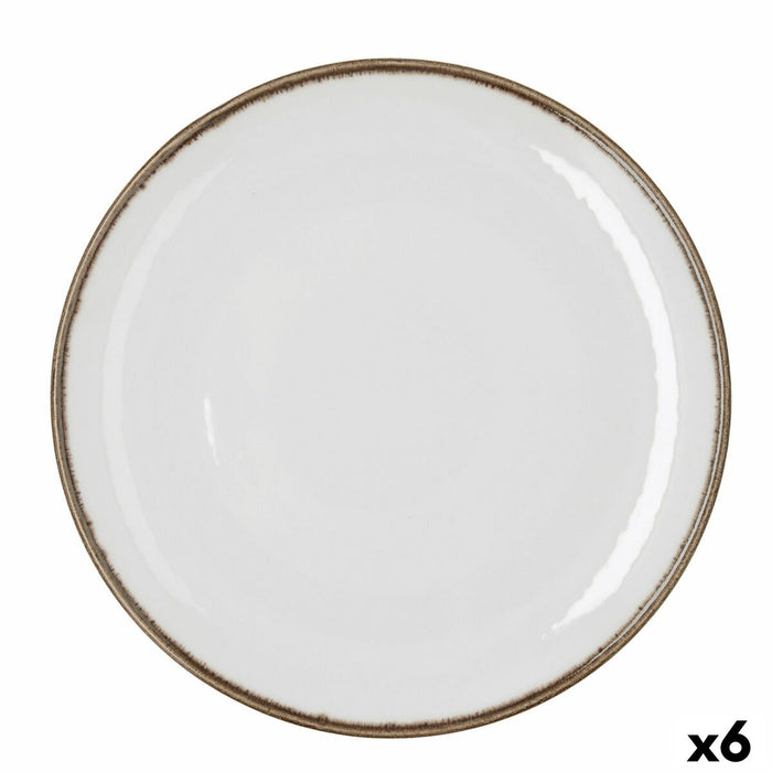 Pizzatallerken Bidasoa Orion Hydrozero Hvid Keramik Ø 30 cm (6 enheder)