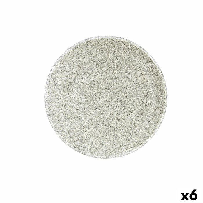 Desserttallerken Bidasoa Element Hydrozero Beige Keramik Ø 21 cm (6 enheder)