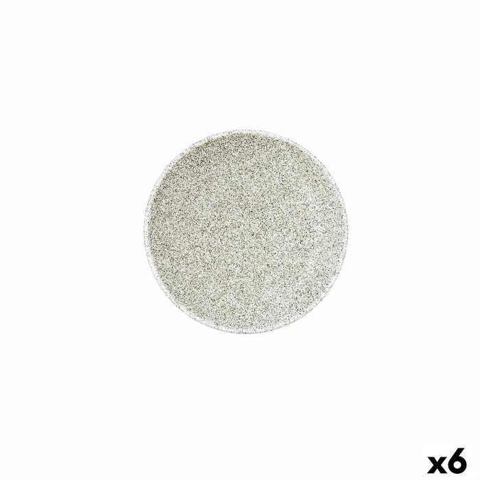 Tallerken Bidasoa Element Hydrozero Beige Keramik Ø 15 cm Brød (6 enheder)