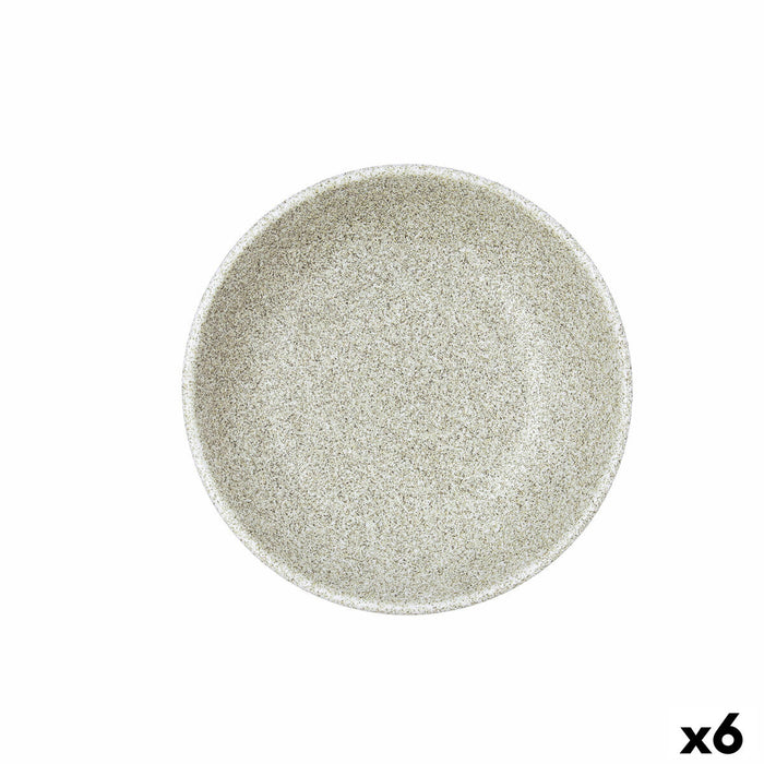 Dyb tallerken Bidasoa Element Hydrozero Beige Keramik Ø 20 cm (6 enheder)