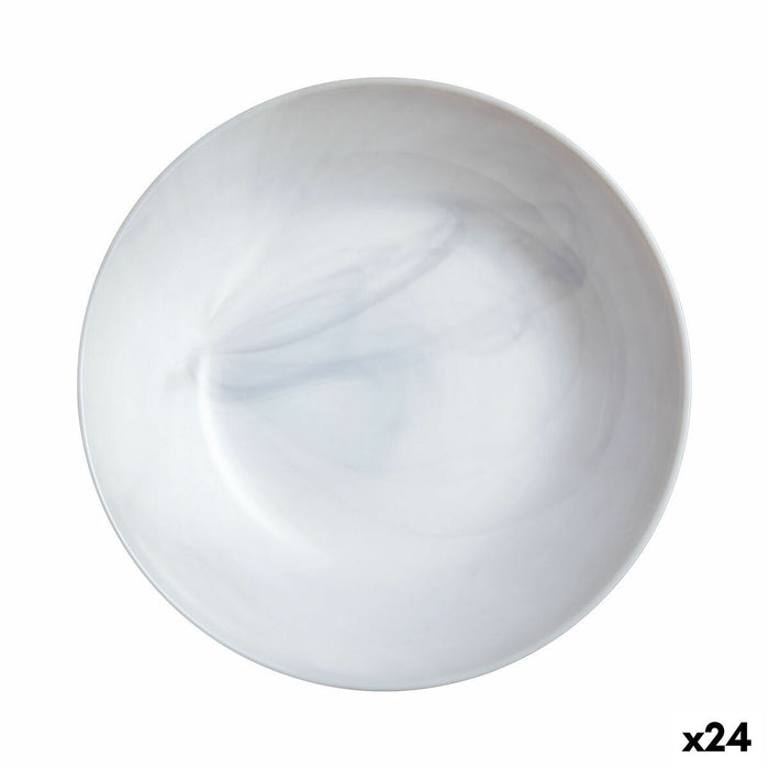 Dyb tallerken Luminarc Diwali Granit Marb To-farvet Glas Ø 20 cm (24 enheder)