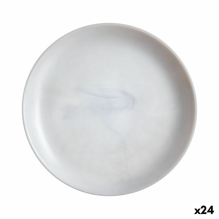 Desserttallerken Luminarc Diwali Granit Marb To-farvet Glas Ø 19 cm (24 enheder)
