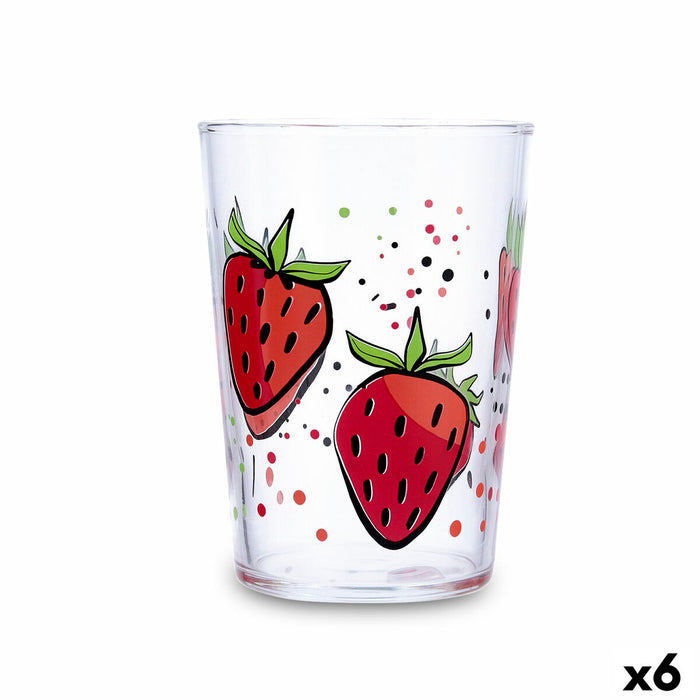 Vandglas Luminarc Fresas Multifarvet Glas Jordbær 500 ml (6 enheder)