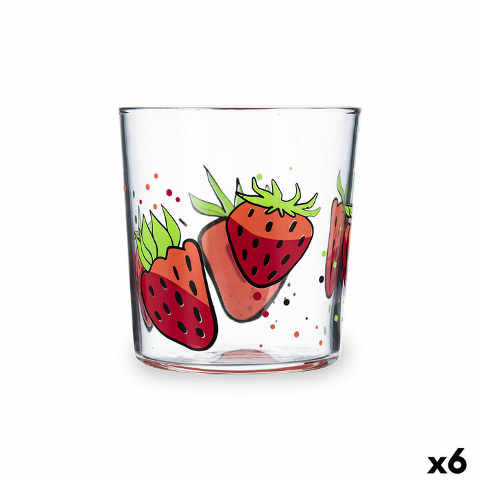 Vandglas Luminarc Fresas Multifarvet Glas Jordbær 360 ml (6 enheder)
