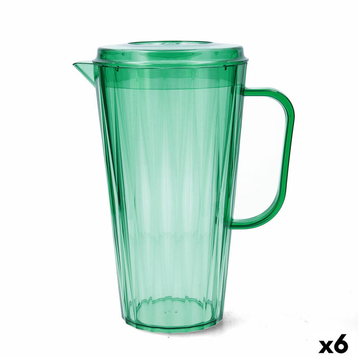 Kande Quid Iris Grøn Plastik 2 L (6 enheder)