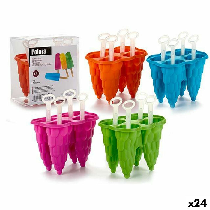 Forme tiliIs CH72099 Blå Grøn Orange Fuchsia Plastik 8,5 x 12,5 x 12 cm (24 enheder)