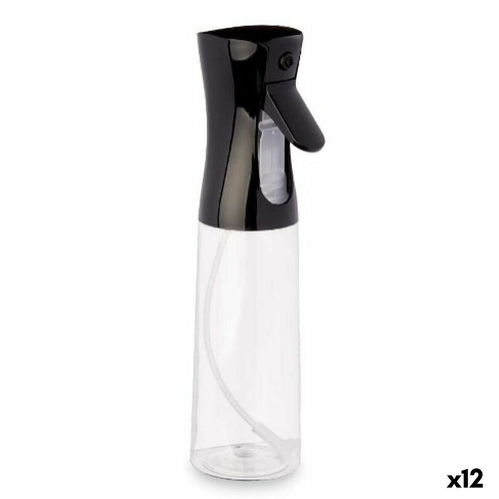 Sprayflaske til olie eller eddike Kinvara 23HD062106 Sort Gennemsigtig Polyetylen polypropylen polystyren PET 300 ml 8 x 24 x 6