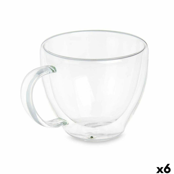 Te- og kaffekop Vivalto OCT-DG2397 Gennemsigtig Borosilikatglas 140 ml (6 enheder)