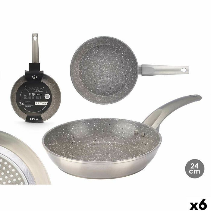 Stegepande Kinvara 3 Sølvfarvet Aluminium Bakelit Smedet aluminium (6 enheder)