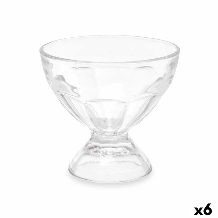 Is og Milshake Glas Vivalto Gennemsigtig Glas 280 ml (6 enheder)