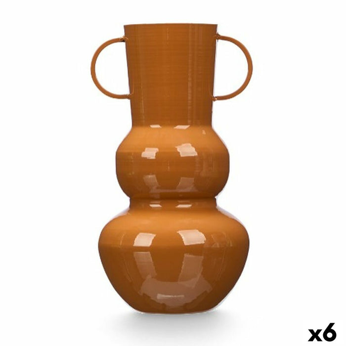 Vase Gift Decor Flise Jern Krogla 17,5 x 30,5 x 16 cm (6 enheder)