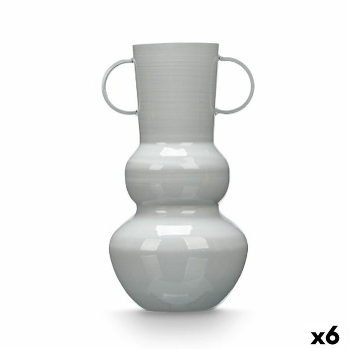 Vase Gift Decor Grå Jern Krogla 17,5 x 30 x 16 cm (6 enheder)