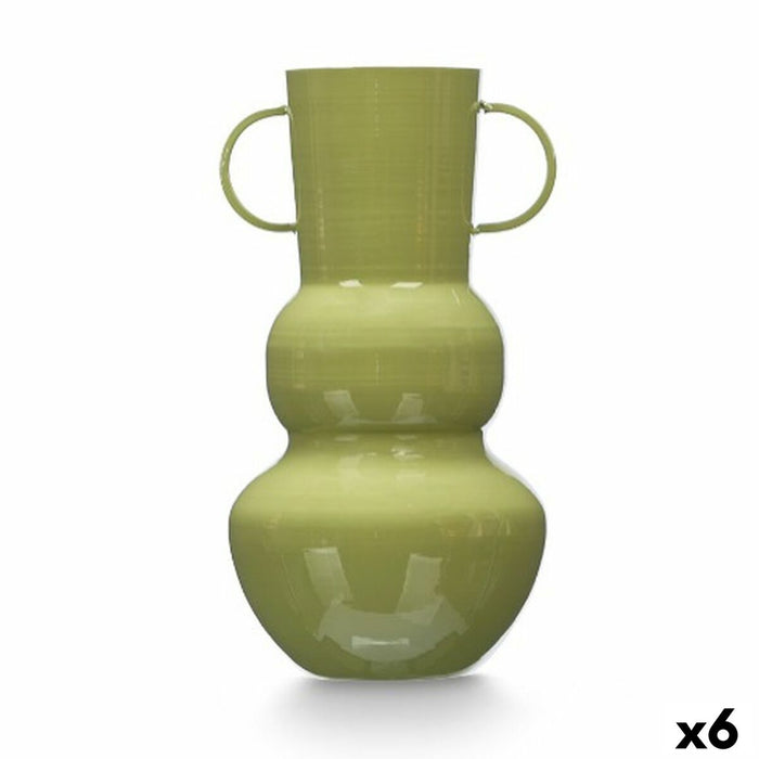 Vase Gift Decor Grøn Jern Krogla 17,5 x 30 x 16 cm (6 enheder)