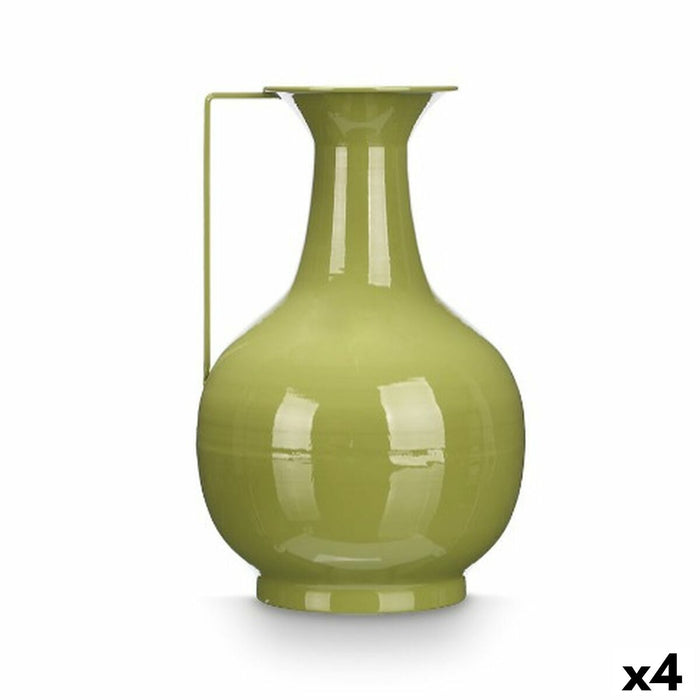 Vase Gift Decor Grøn Jern Krogla 24 x 38 x 14,8 cm (4 enheder)