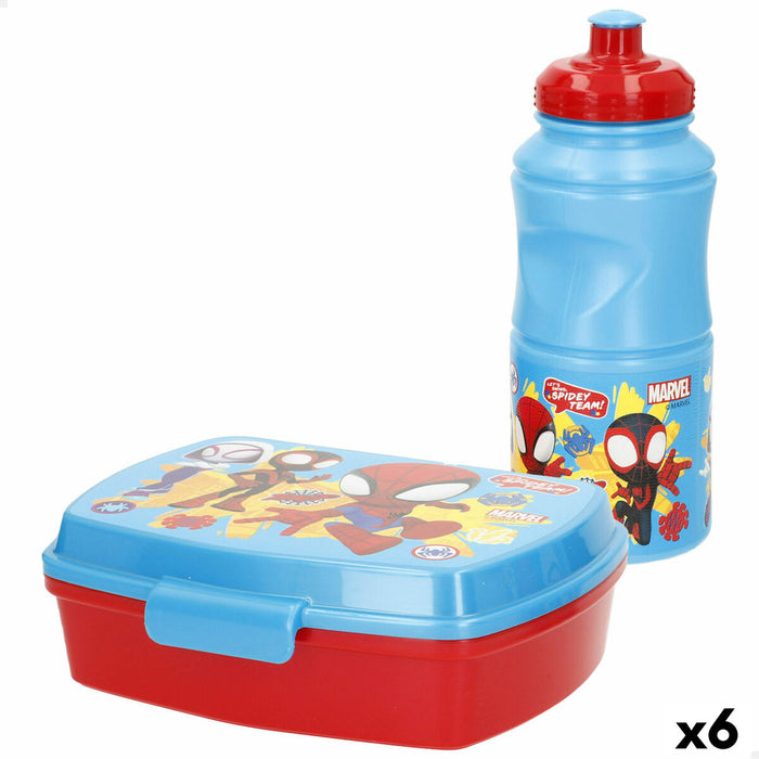 Madkasse Spidey 380 ml 17 x 5,5 x 13,5 cm Flaske (6 enheder)
